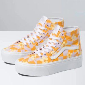 NEW Vans SK8 Hi Taper Stackform Platform Women's Sneakers Abstract Print size 6